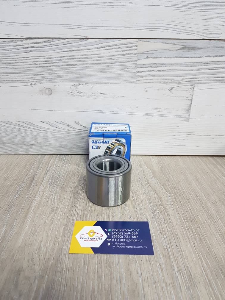 GLBE112 Gallant Подшипник задней ступицы (Reno Duster 4x2, Largus, Almera, Kangoo2 (бараб)с 08г, Doker) (62*30*48) Gallant GLBE112 ан 432102069R/432106434R/6001548986