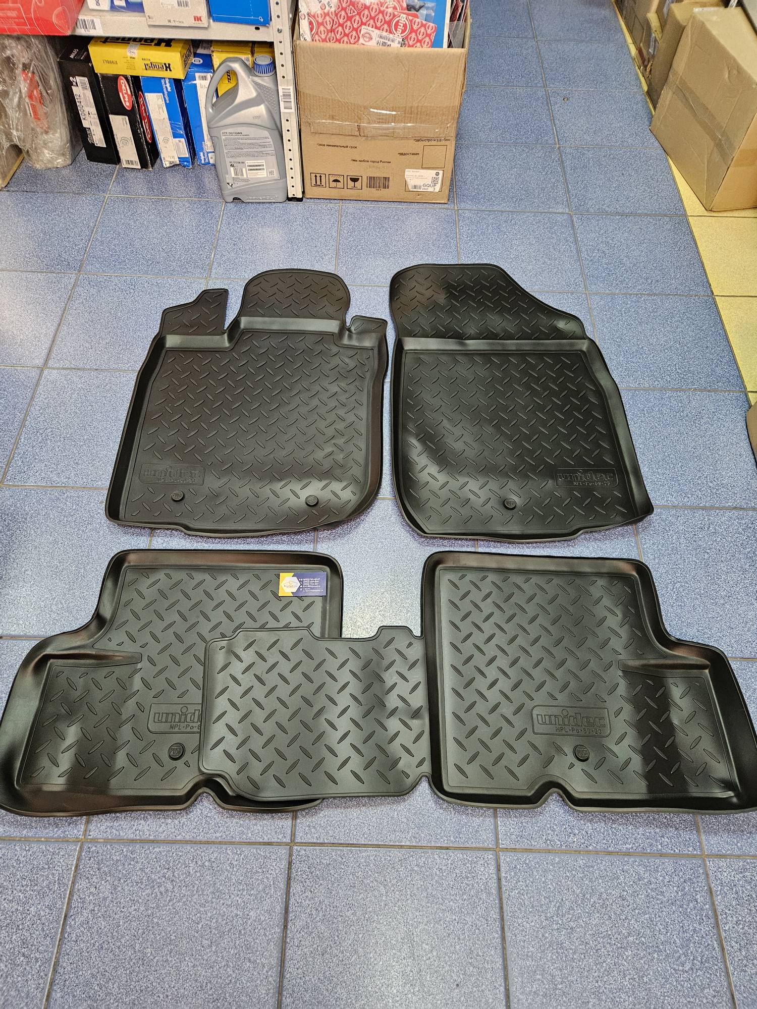 Коврики салона (Logan ф1,ф2) полиуретан Norplast NPLPo6923 ан 7711547221