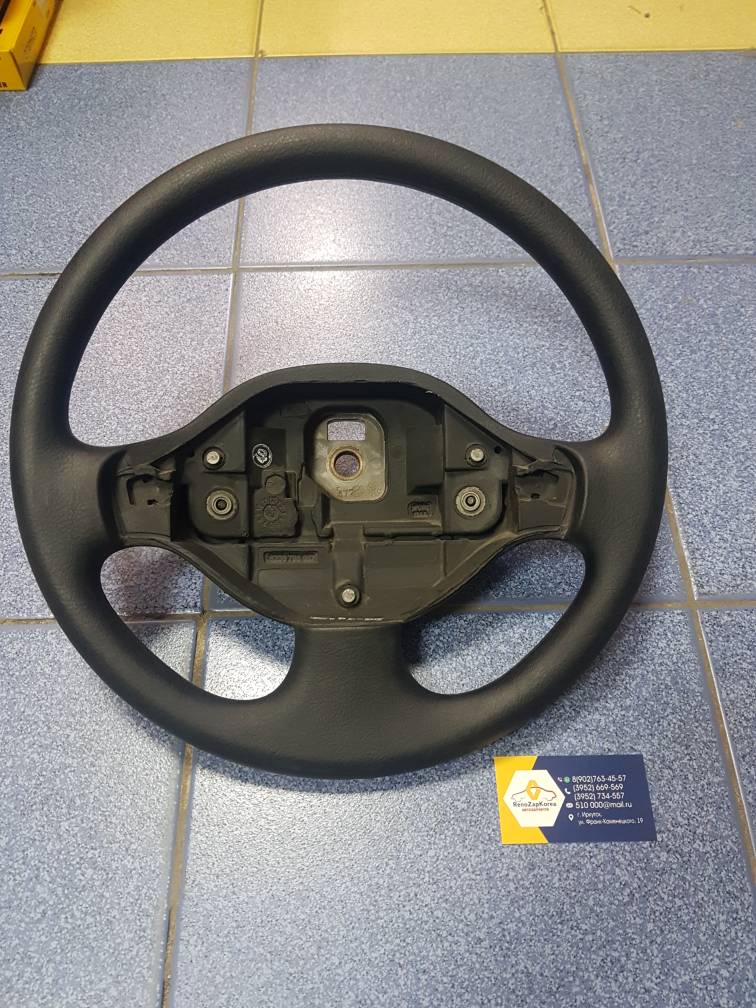 6001550990 Renault Руль (Reno Logan фаза1) (без подушки) Renault оригинал 6001550990 ан 6001545969