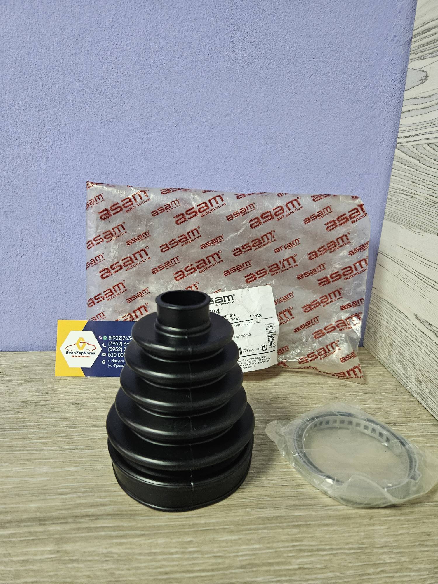 30604 Asam  Пыльник ШРУС наружнего (Reno Duster перед (см VIN)) (Fluence2л) (28x88x107) рез Asam 30604 ан-г 7701209830