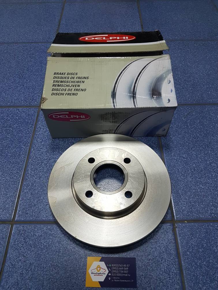 BG3359  Delphi Диск тормозной перед (Ford Fusion, Focus1) 1шт Delphi BG3359 (США) аналог 1808479