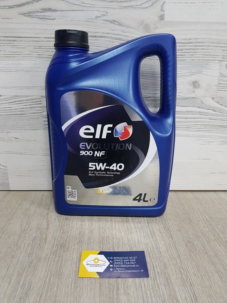 RO196146 ELF Масло моторное ELF Evolution NF  SAE 5W40  4л. RO196146 / 194873 / 10150501 / 11060501