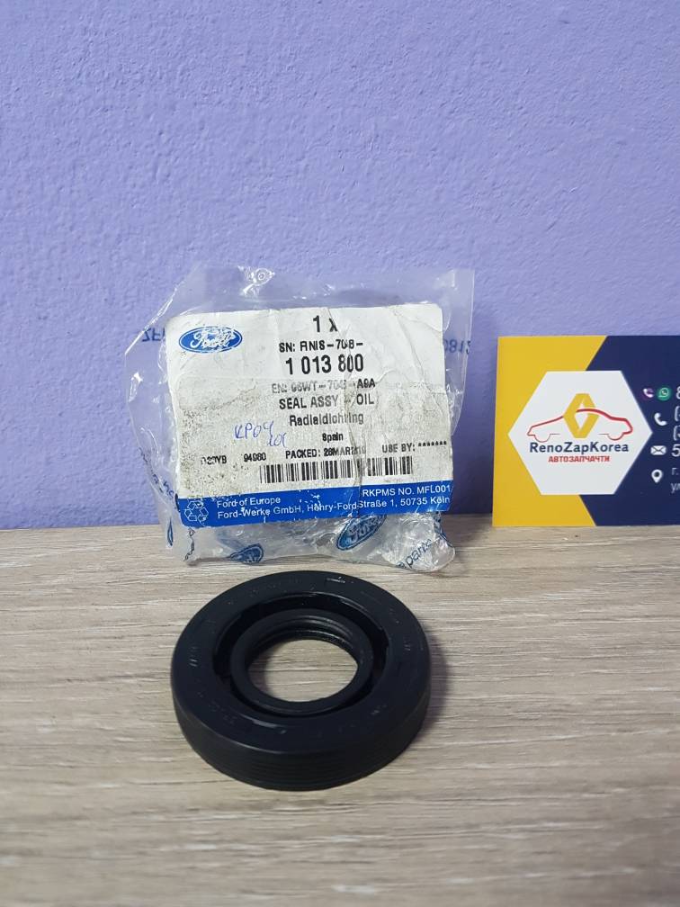 1013800 Ford Сальник первич вала МКП (Ford Focus2,Fusion и др) (1.6и1.8) (МКП B5, IB5) (21.5x48x8.4) Ford ориг 1013800