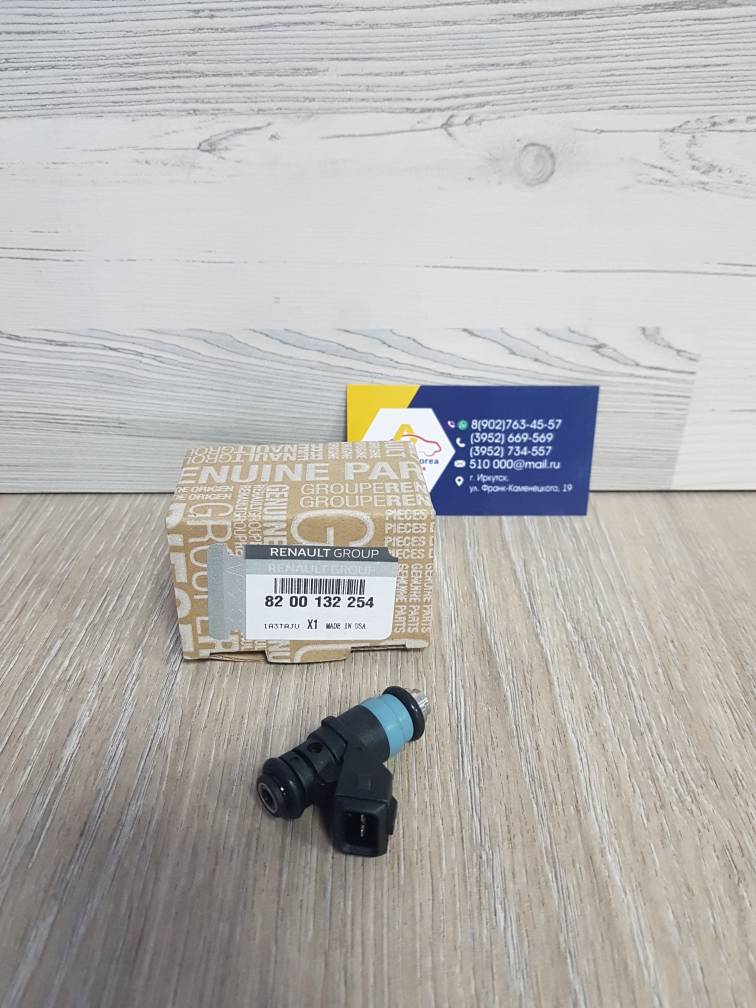 8200132254 Renault Форсунка топливная (Reno Logan,Sandero,Largus,Almera) (дв 16V K4M(кроме Duster)) Renault  8200132254 ан 166004279R / 8201037748
