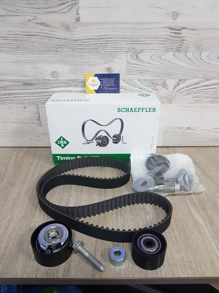 ГРМ комплект (Reno Duster (2л), Kaptur (2л), Megan2,3, Scenic2 и др с 2л) INA 530063810 ан 130C11551R / 130C13130R с заглушками