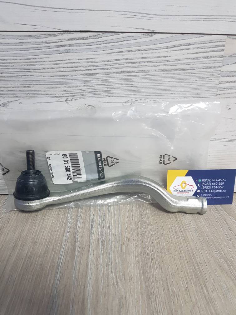 6001550442 Renault Наконечник рулевой (Reno Logan, Sandero, Almera, Largus)  Renault ориг 6001550442 левый ан 485202867R