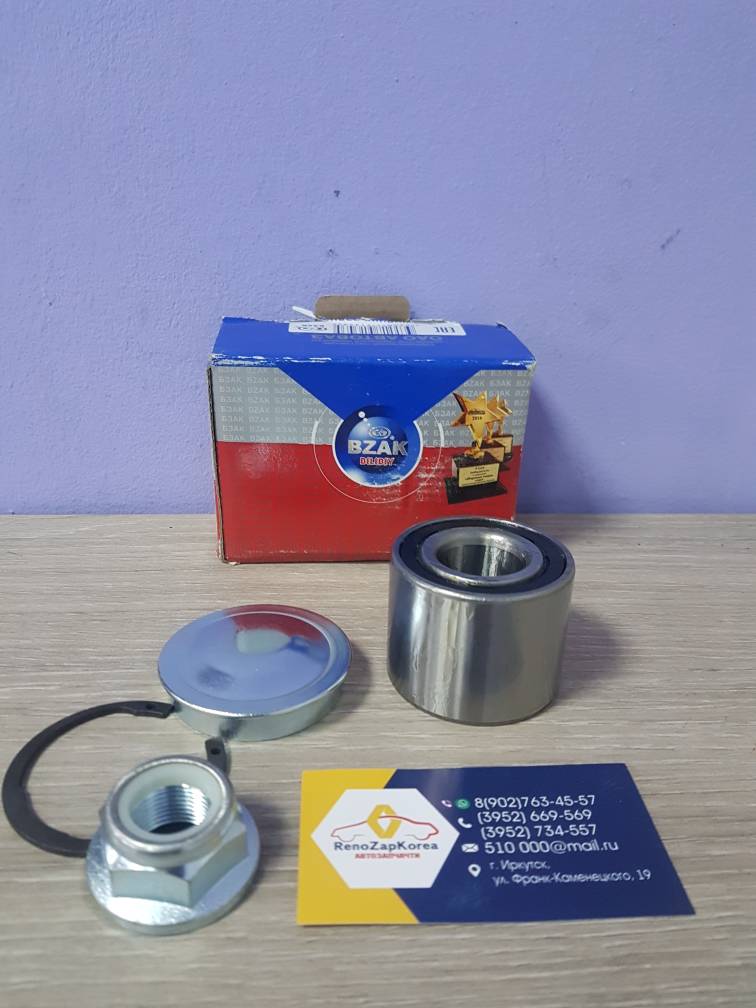 906658 БЗАК Подшипник задней ступицы (Reno Logan с 2013г, Logan c 14г) (55x25x43) БЗАК 906658 ан 7701210004 / 8660001999 / 8450030826