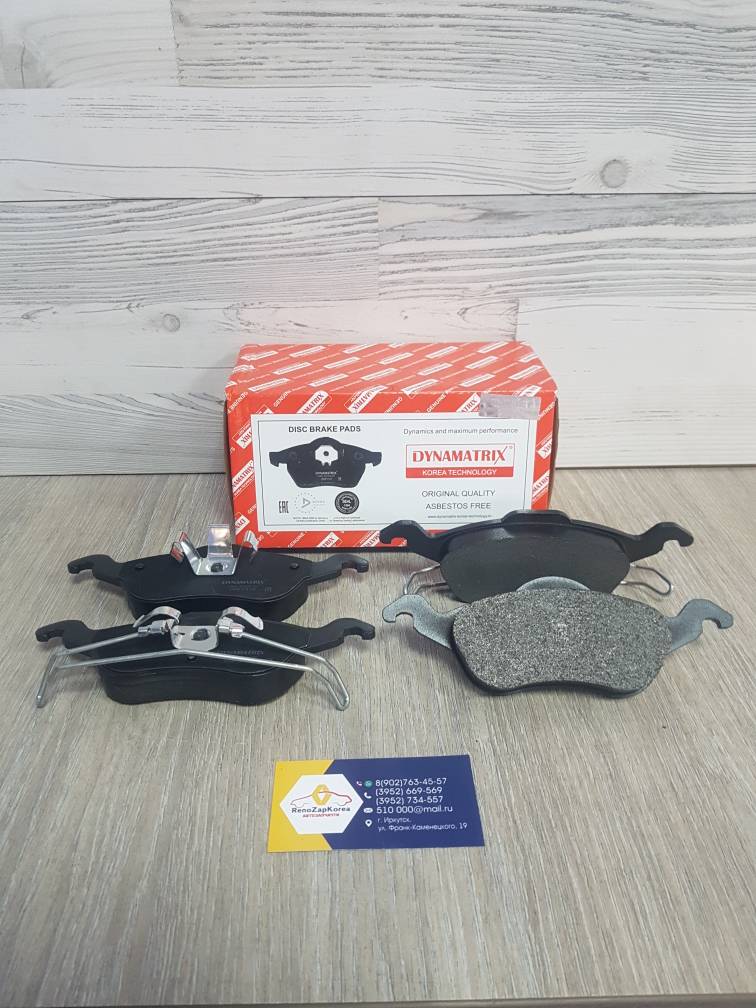DBP1318 Dynamatrix-Korea Колодки тормозные передние (Ford Focus 1) Dynamatrix-Korea DBP1318 ан 1075558 / 1064230 / 1107697