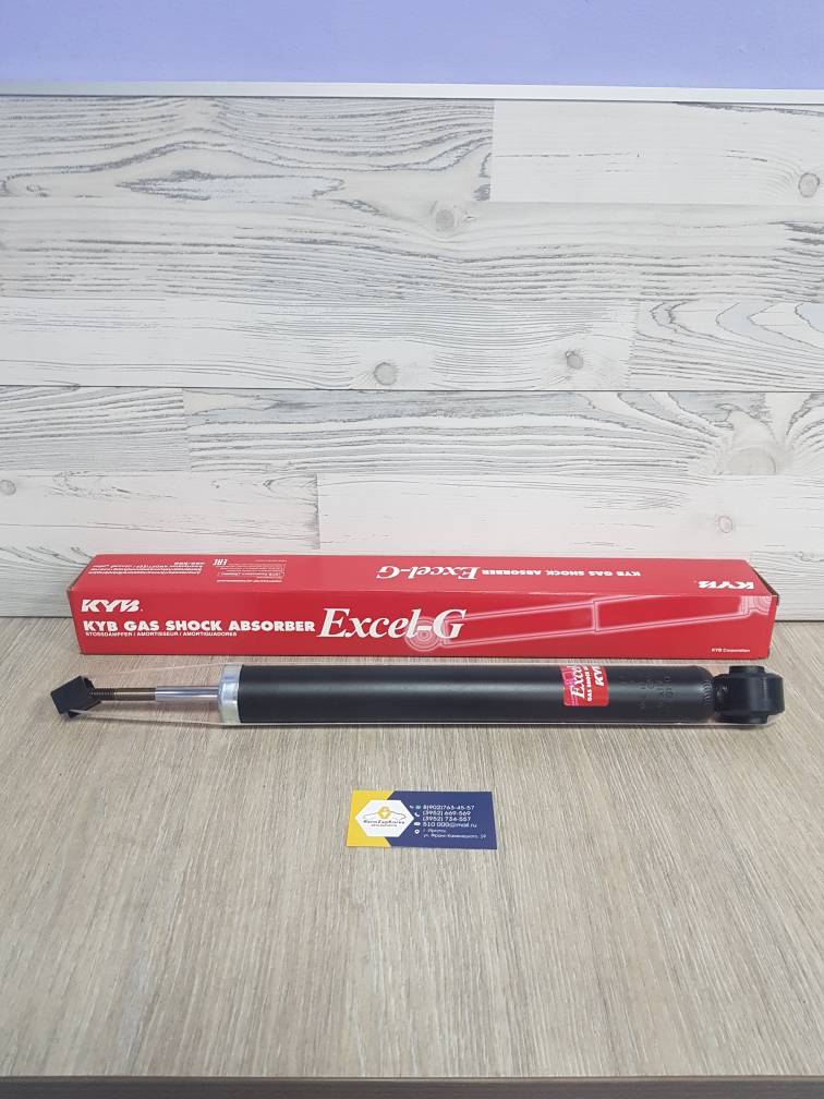 Амортизатор задний (Logan все, Sandero(кроме Stepway)) KYB 343418 меньше шток (без п/отб) ан 6001547072 / 8200742812 / 8200953294