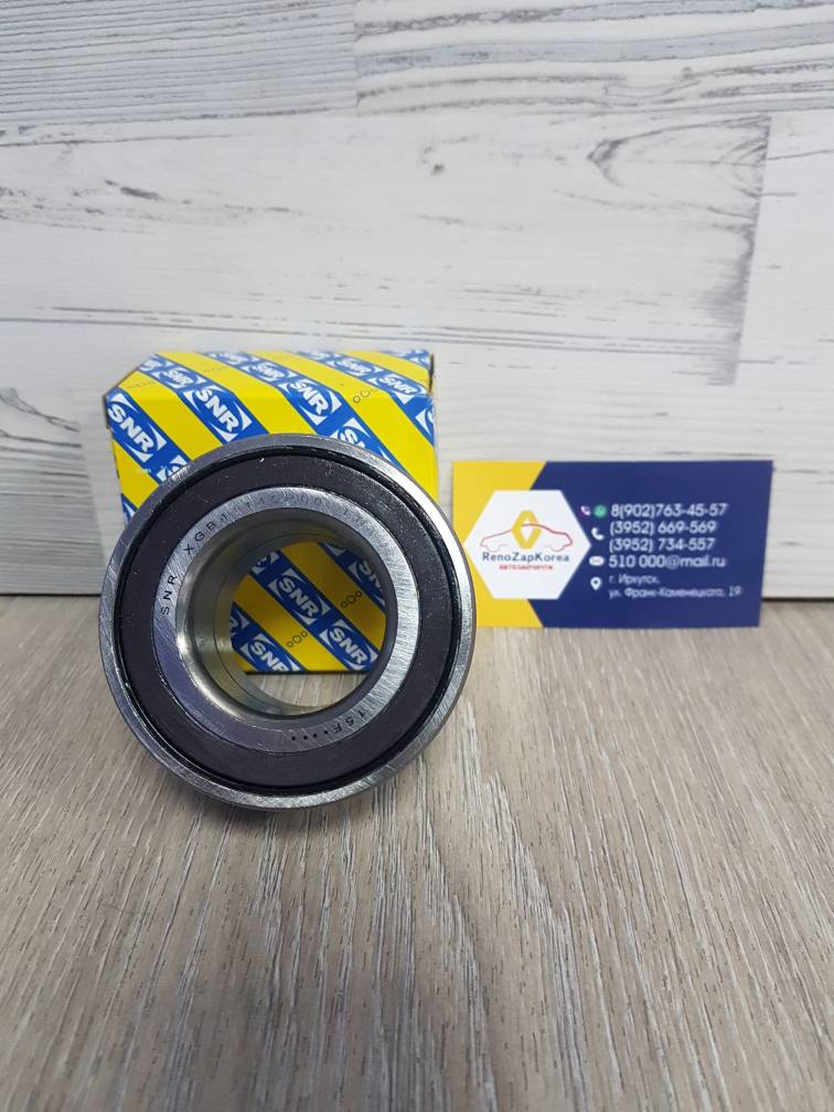 XGB41140R00 SNR Подшипник передней ступицы (Reno Logan с07г cABS,Logan c14г ABS, Almera,Megan2 c07г) SNR XGB41140R00  ан 7701207677 ,402102977R, 402101554R,402104AA0A