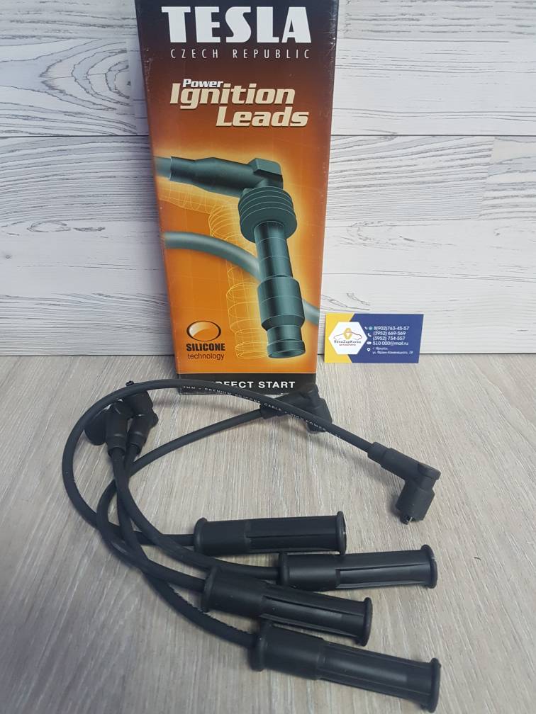 T930B Tesla Провода высоковольтные к-т (Reno Logan, Logan с14г,Simbol и др) (дв 8V) Tesla T930B  ан 224404252R / 8200506297