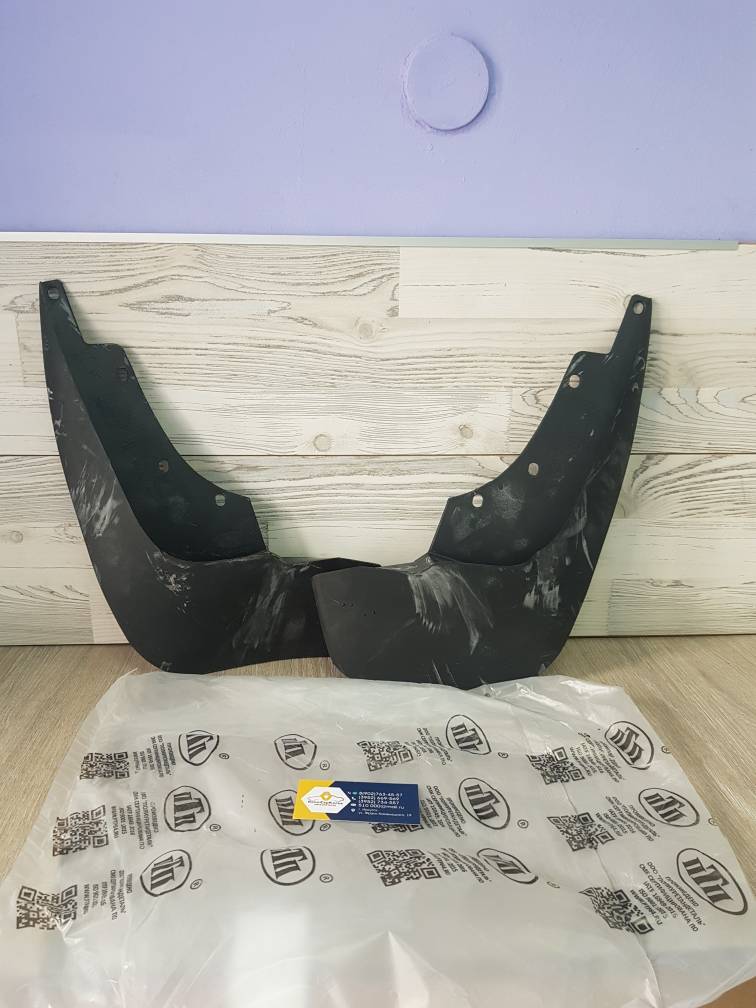PTP025504 ПТП64 Брызговик перед (Duster) (к-т 2шт) (увеличенные, резина) ПТП64  PTP027922 / PTP025504 аналог 638537420R