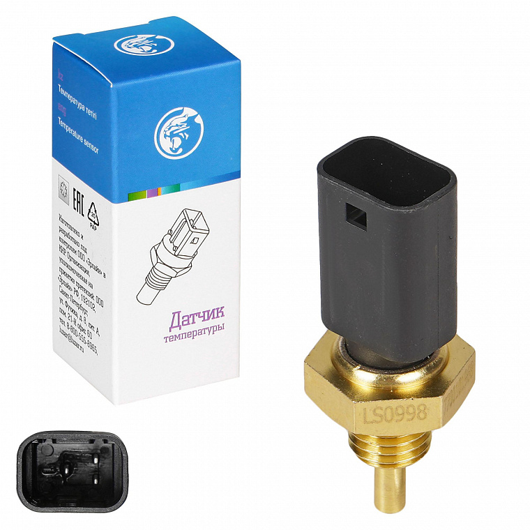 LS0998 LUZAR Датчик температуры охл. жидкости дв (Reno Logan (до 12г), Duster(1.6и2л),Symbol) (3 конт треуг) Luzar LS0998  ан 226306024R