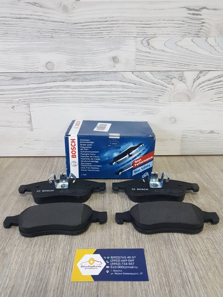 0986494441 Bosch Колодки тормозные передние (Reno Duster 4x4(смVIN),Fluence,Megane3, Kaptur(2л)) Bosch 0986494441 ан 410600379R/410605961R/410A12582R/4106000Q1L