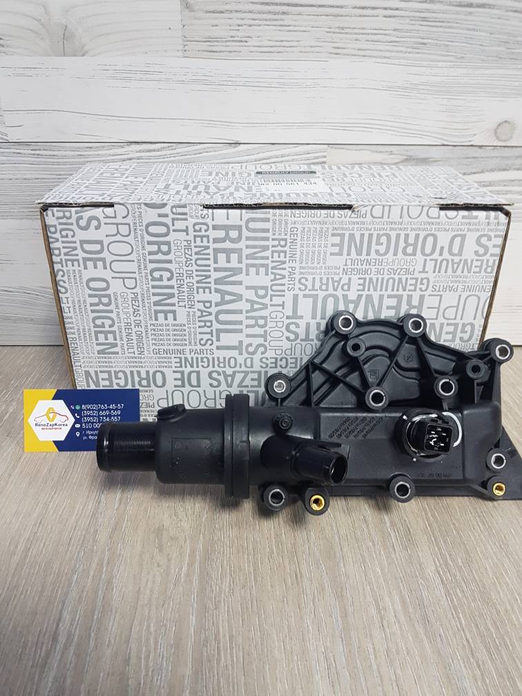 8200561434 Renault Термостат (Reno Megan2,3, Fluence дв 1.6(16V) датч 4к-та) в сборе Renault 8200561434
