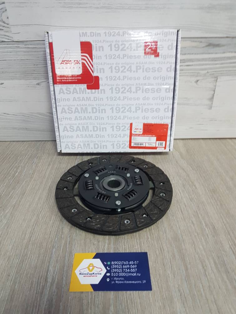 30192 Asam  Диск сцепления  (Logan,Sandero, Simboll) (1.4 8V)  Asam  30192 аналог 8200507366 для 302050453R / 6001548019 / 7711134828