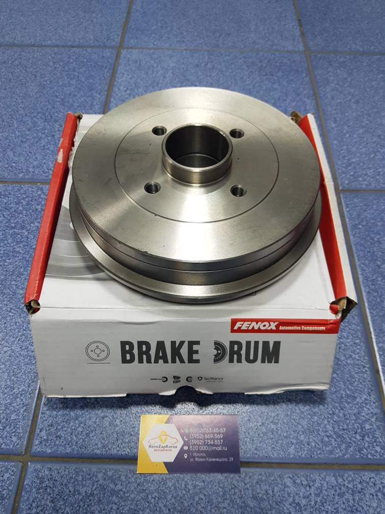 TO216027 Fenox Барабан тормозной (Reno Logan до 13г(см VIN),  Symbol) 203мм (подш 52мм) Fenox TO216027 ан ан 6001548126 / 432005797R / 7700839322