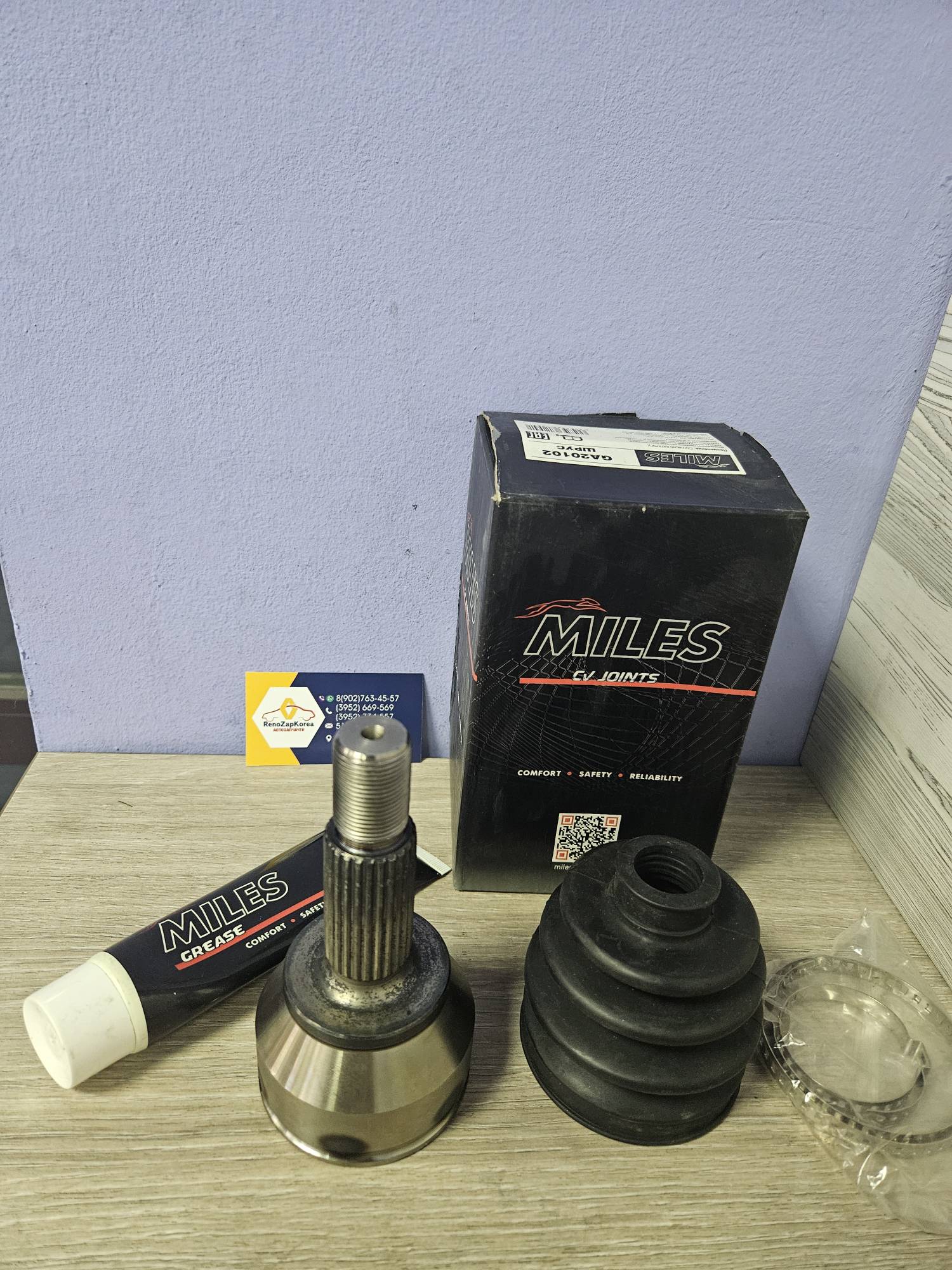 GA20102 MILES ШРУС наружный (Ford Fusion дв 1.4 и 1.6) 2типа (внутр 22зуба) MILES GA20102 аналог для 1756197 / 1513991