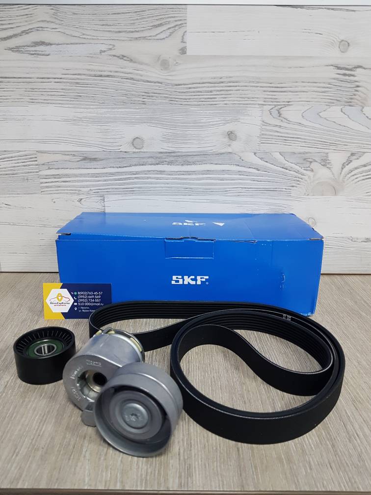 VKMA36037 SKF Ролик ремня генератора (Рено Duster 2л и др F4R) полный к-т (натяжит обводн ремень) SKF VKMA36037 ан 117209732R . 117507271R 8200947837 117206190R
