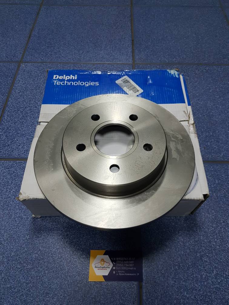 BG3896 Delphi Диск тормозной задний (Ford Focus2) (265мм) (1шт) (колеса r15-16) Delphi BG3896  (США) аналог 1748745