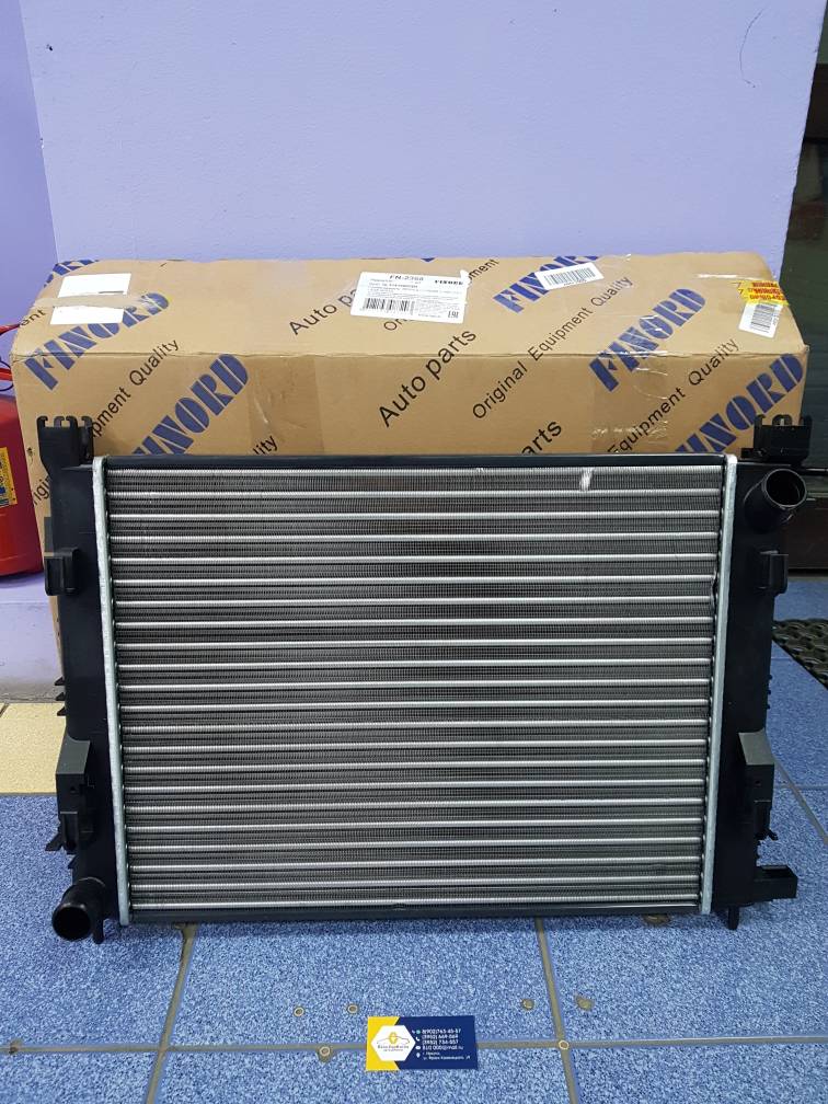FN2368 Finord Радиатор охлажд МКП (Logan14г(без и с конд), Duster по VIN)  Finord  FN2368 аналог 214100078R / 214106179R / 214105731R