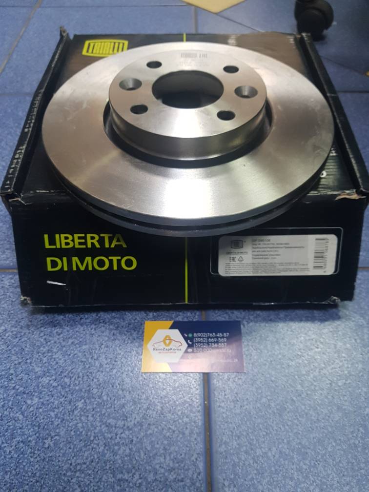 DF095106 Trialli Диск тормозной перед (Reno Largus сABS колодки от Almera, Almera) вент Trialli DF095106 (259мм) ан 7701207795 / 402064AA1A / 402068466R