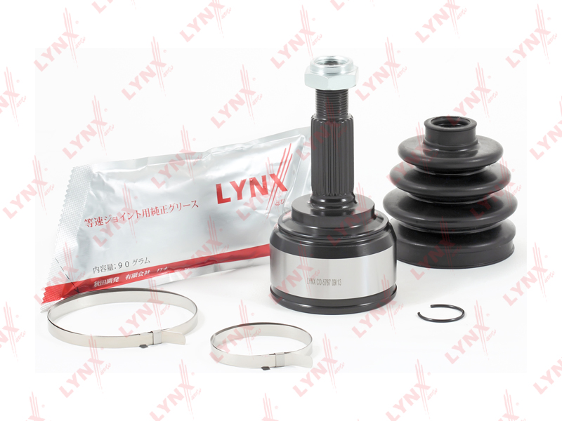 CO5767 LYNX ШРУС наружный (Lada Largus 16V и 8v(редко)) (JR5) (внешн 23шлица, внутр 22шл) Lynx CO5767 аналог