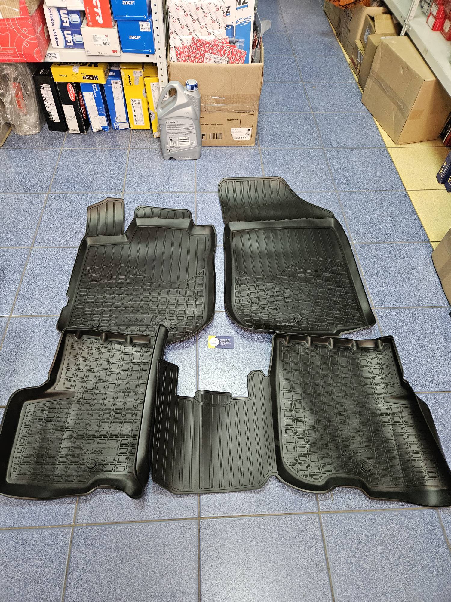 Коврики салона (Logan 2014г) (полиуретан) Norplast NPA11C69350 ан 7711547218