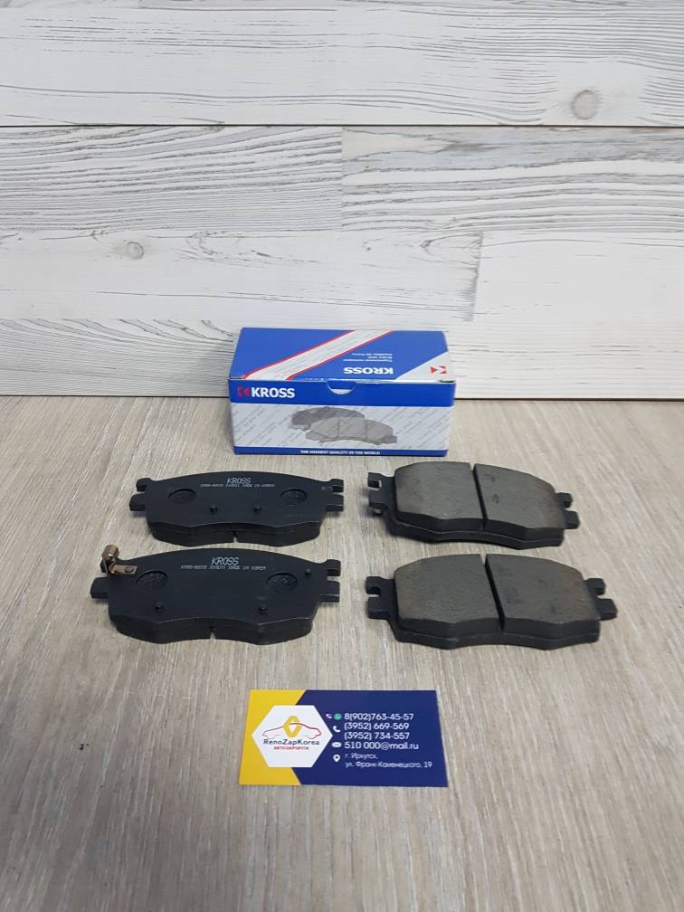 KM0500010 Kross Колодки тормозные передние (Hyundai/Kia) (Kia Rio до 11г) Kross KM0500010 (Корея) ан 581011GE00 / 581011GA00