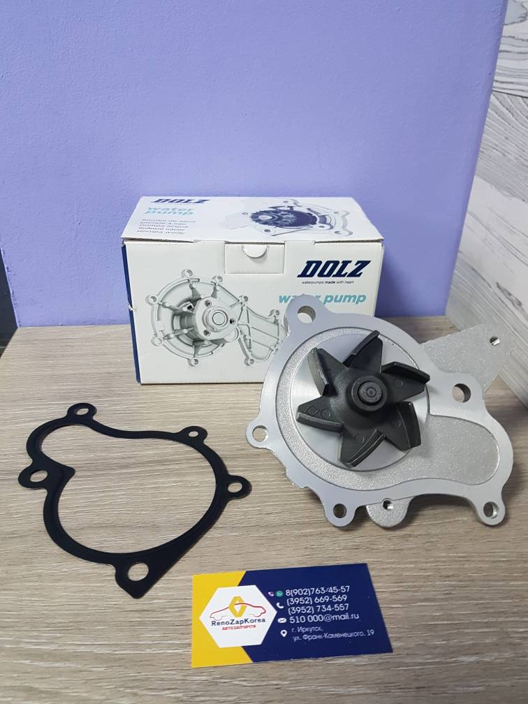 Водяной насос (помпа) (Hyundai/Kia) (SantaFe ТагАз 2л и др) Dolz H215 ан 2510027900 / 2510027400