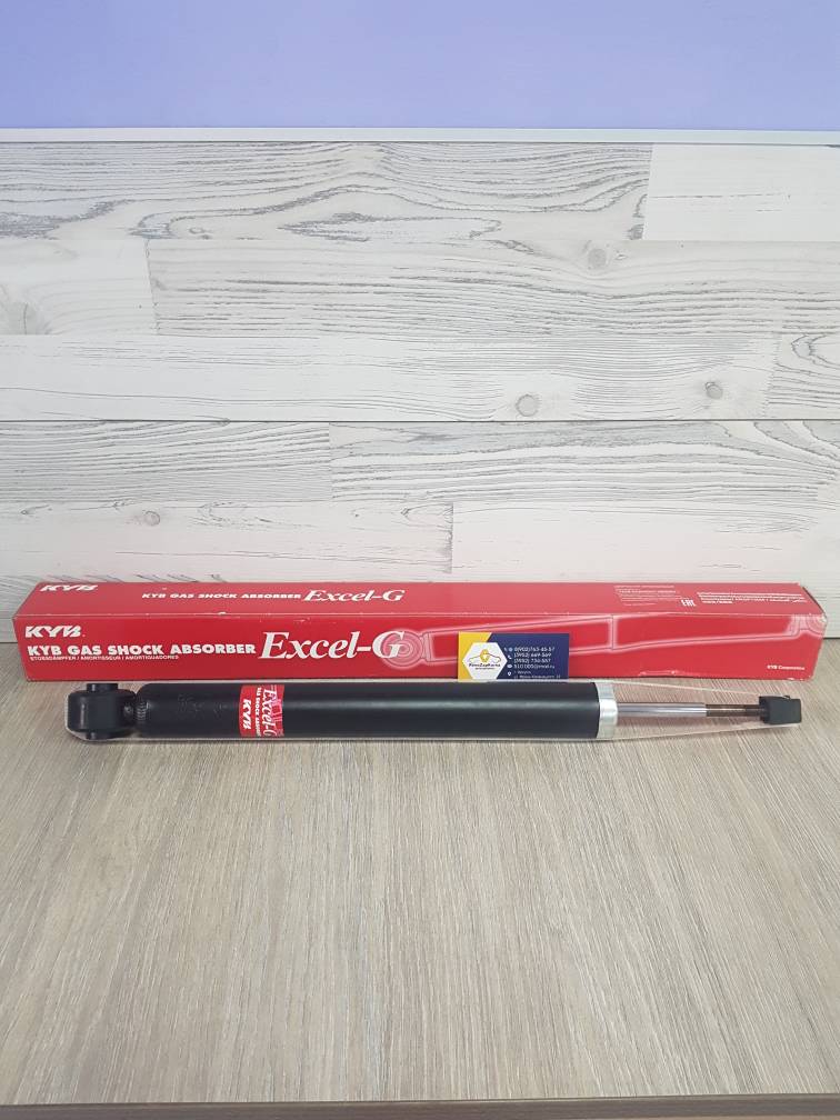 Амортизатор задний (Largus, Almera,Sandero Stepway) KYB 343482 шток меньше (без пыльн) ан 6001549248 / 562107788R / 5621000Q2H / 5621000Q3F