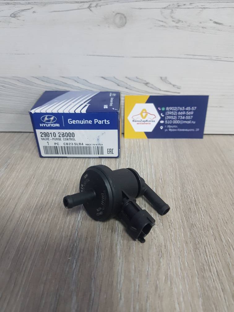 290102B000 Hyundai/Kia Клапан адсорбер вент  (Hyundai/Kia) (Solaris,Rio и др) Hyundai ориг 290102B000