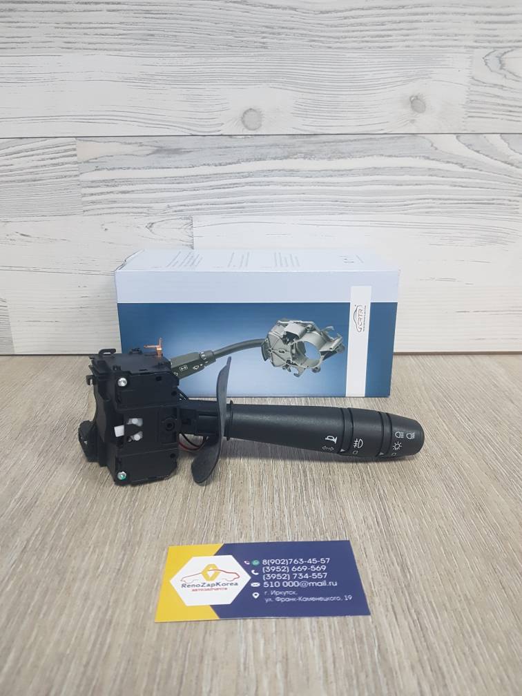 CRTR0120533 CARTRONIC Переключатель света подрулевой (Logan с07, Largus,Almera,Duster до рест) (без ПТФ) Cartronic CRTR0120533 ан 6001551360 / 6001548106