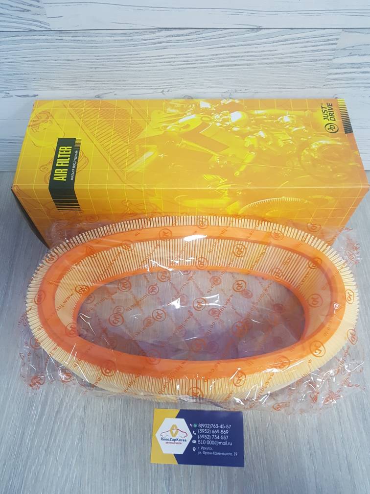 JDAX050 Фильтр воздушный (Reno Logan(8v) до 12г, Simbol (1.4 8v),Kangoo (1.4 8v)до 08г) (овал)  JD  JDAX050  ан 7701070525 / 8671005914