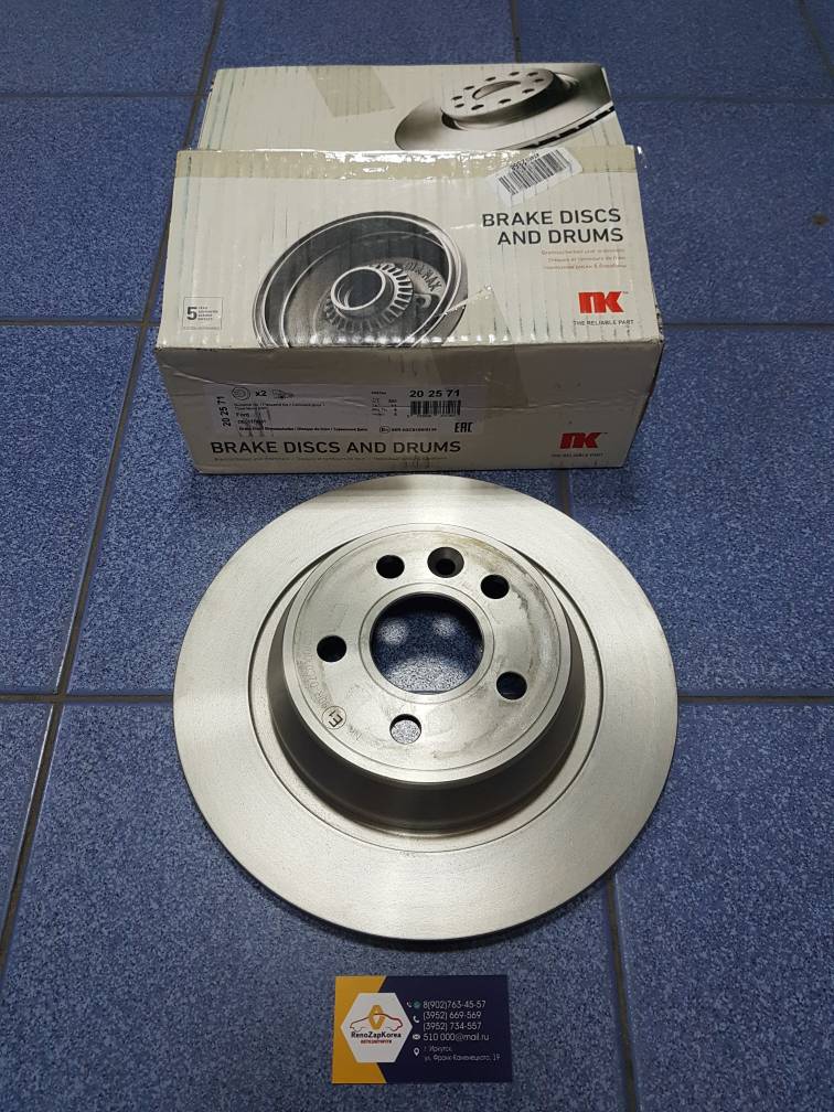 202571 NK Диск тормозной задний (Ford Mondeo4, S-Max,Kuga1) (302мм) (1шт) NK 202571 (Германия) ан 1864280