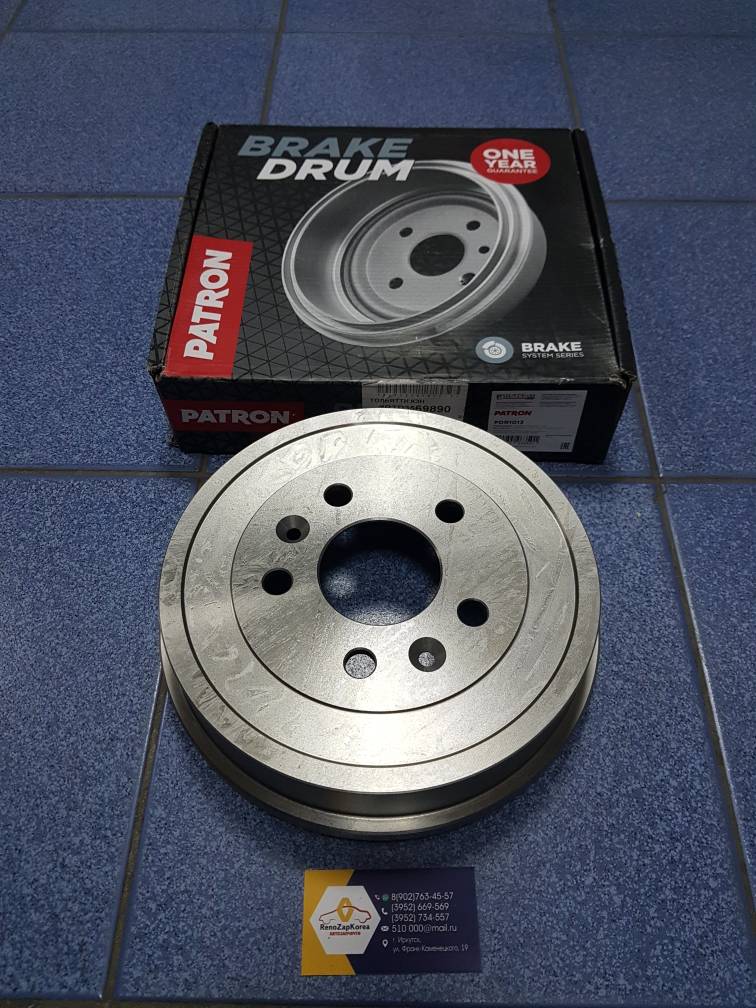 PDR1013 Patron Барабан тормозной (Reno Duster 4WD, Kaptur 4WD) (228,5 мм) Patron PDR1013 (Польша) ан 8200835832 / 4320000Q1J