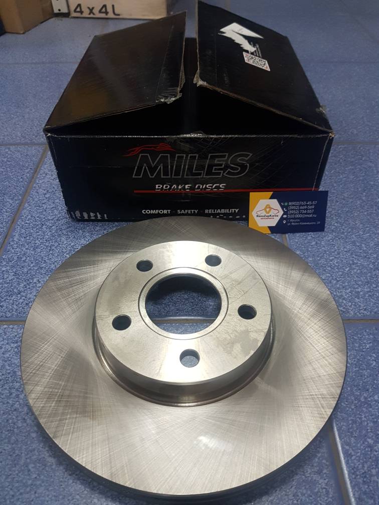 K000443 MILES Диск тормозной перед (Ford Focus2) (1шт)  278mm (колеса15,16) MILES  K000443  ан 1734696