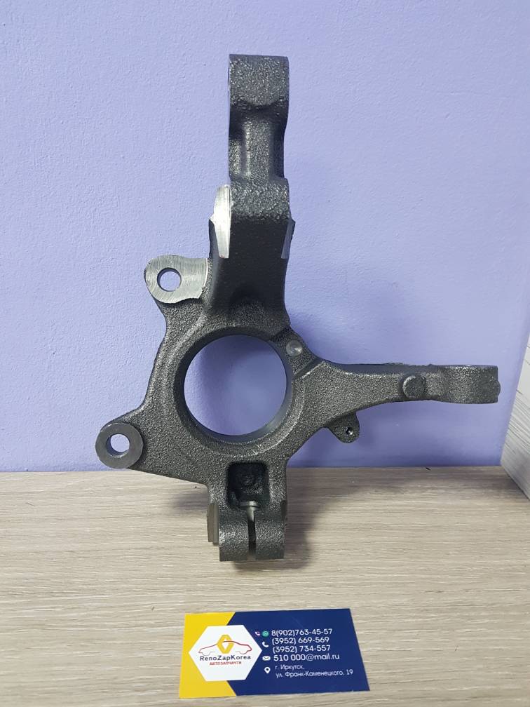 Кулак поворотный (Largus 16V,  Almera) (супп 100мм) Правый Manover MR1548877R / TRK0207 аналог 8200898655