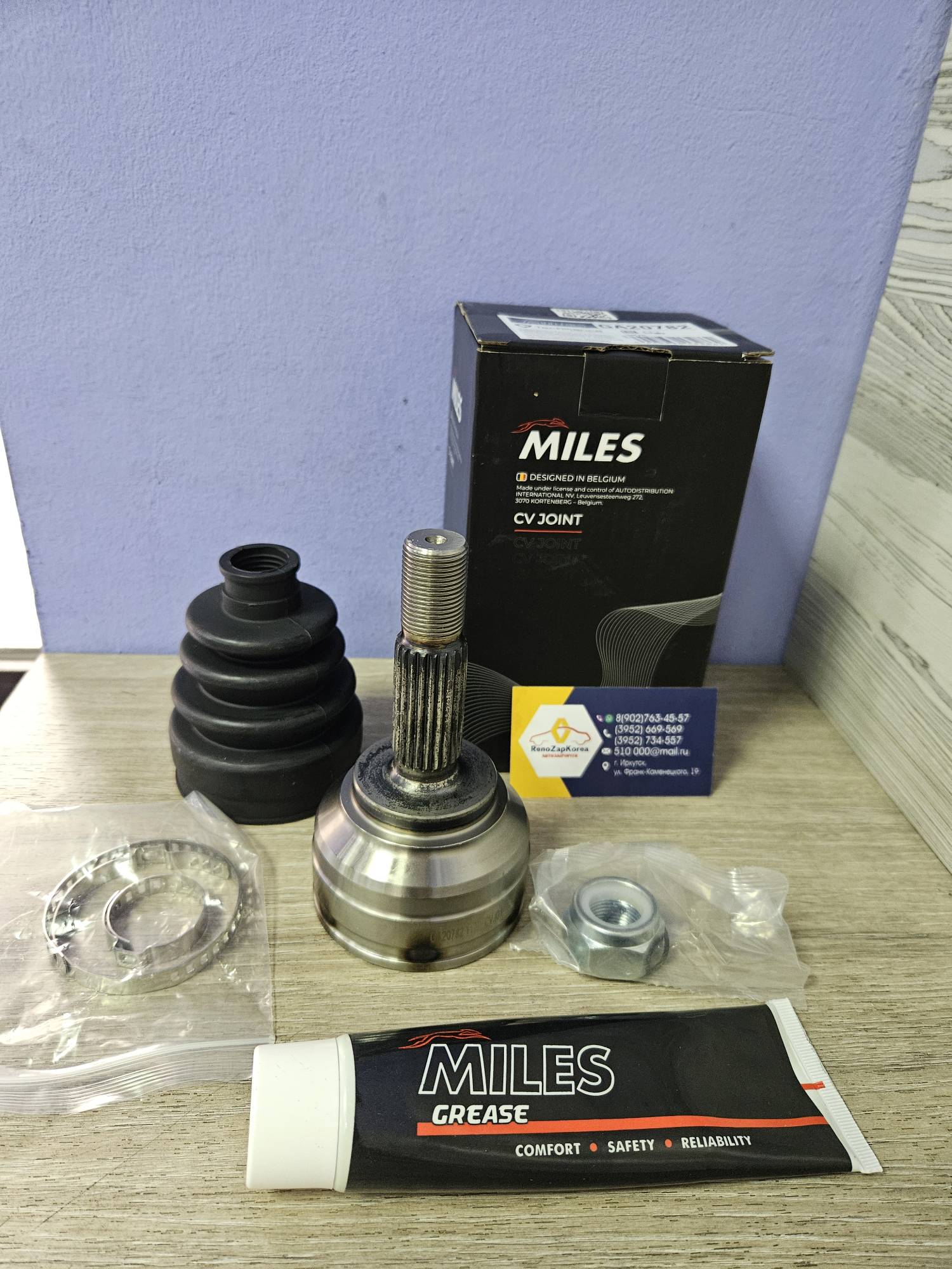 GA20782 MILES ШРУС наружный (Logan до14г стар куз) (внешн 21шл, внутр 28шл) MILES GA20782 ан для 391016391R / 7711497474 / 391018299R / 8201045819 / 6001548103